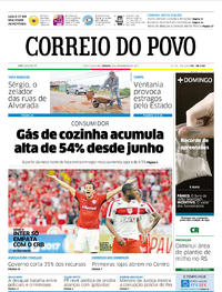 Capa do jornal Correio do Povo 04/11/2017