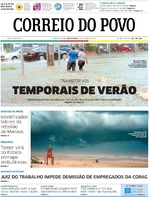 Capa do jornal Correio do Povo 05/01/2017