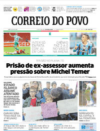 Capa do jornal Correio do Povo 05/06/2017