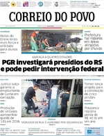 Capa do jornal Correio do Povo 06/01/2017