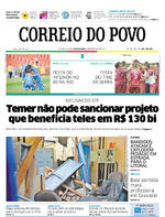 Capa do jornal Correio do Povo 06/02/2017