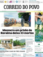Capa do jornal Correio do Povo 07/01/2017