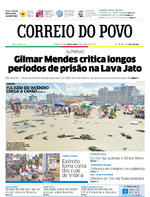 Capa do jornal Correio do Povo 08/02/2017