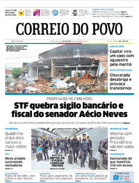 Capa do jornal Correio do Povo 08/12/2017