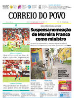Capa do jornal Correio do Povo 09/02/2017