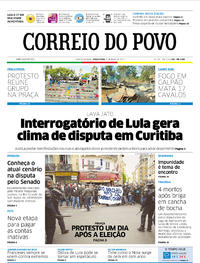Capa do jornal Correio do Povo 09/05/2017