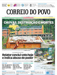 Capa do jornal Correio do Povo 09/06/2017