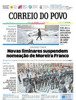 Capa do jornal Correio do Povo 10/02/2017