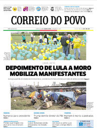 Capa do jornal Correio do Povo 10/05/2017