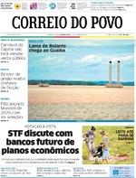 Capa do jornal Correio do Povo 11/01/2017