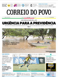 Capa do jornal Correio do Povo 11/04/2017