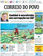 Capa do jornal Correio do Povo 14/01/2017