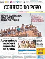 Capa do jornal Correio do Povo 17/01/2017