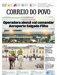 Capa do jornal Correio do Povo 17/03/2017
