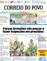 Capa do jornal Correio do Povo 18/01/2017