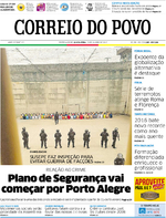 Capa do jornal Correio do Povo 19/01/2017