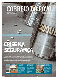 Capa do jornal Correio do Povo 19/02/2017