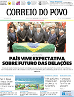 Capa do jornal Correio do Povo 23/01/2017