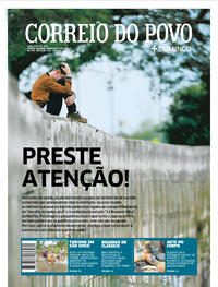 Capa do jornal Correio do Povo 23/04/2017