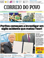 Capa do jornal Correio do Povo 24/01/2017