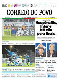 Capa do jornal Correio do Povo 24/04/2017