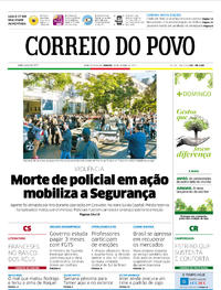 Capa do jornal Correio do Povo 24/06/2017