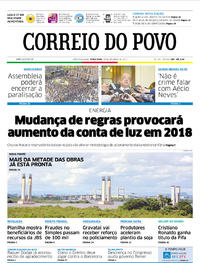 Capa do jornal Correio do Povo 24/10/2017