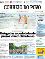 Capa do jornal Correio do Povo 28/01/2017
