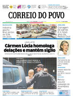 Capa do jornal Correio do Povo 31/01/2017