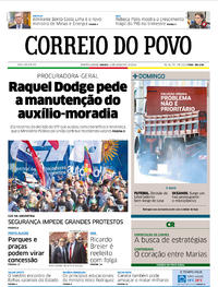 Capa do jornal Correio do Povo 01/12/2018