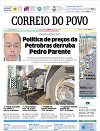 Capa do jornal Correio do Povo 02/06/2018