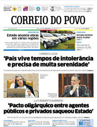 Capa do jornal Correio do Povo 03/04/2018