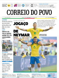 Capa do jornal Correio do Povo 03/07/2018