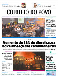 Capa do jornal Correio do Povo 03/09/2018
