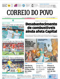 Capa do jornal Correio do Povo 04/06/2018