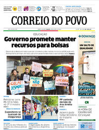 Capa do jornal Correio do Povo 04/08/2018