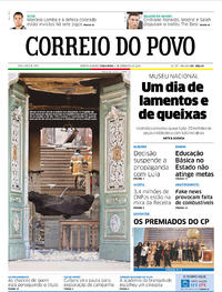Capa do jornal Correio do Povo 04/09/2018