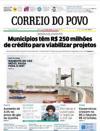 Capa do jornal Correio do Povo 05/07/2018