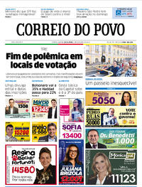 Capa do jornal Correio do Povo 05/10/2018
