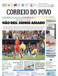Capa do jornal Correio do Povo 07/07/2018