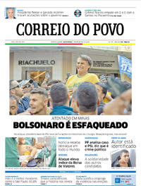 Capa do jornal Correio do Povo 07/09/2018