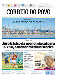 Capa do jornal Correio do Povo 08/02/2018