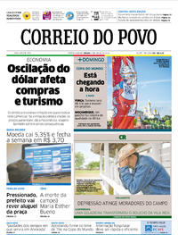 Capa do jornal Correio do Povo 09/06/2018