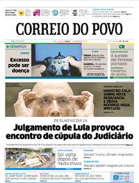 Capa do jornal Correio do Povo 13/01/2018