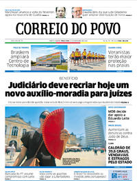 Capa do jornal Correio do Povo 18/12/2018