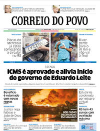 Capa do jornal Correio do Povo 19/12/2018