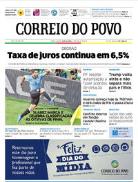 Capa do jornal Correio do Povo 21/06/2018