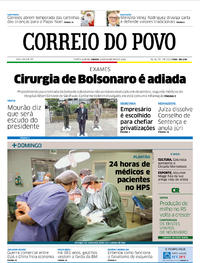 Capa do jornal Correio do Povo 24/11/2018