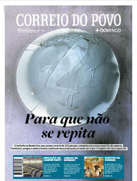 Capa do jornal Correio do Povo 28/01/2018