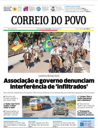 Capa do jornal Correio do Povo 29/05/2018